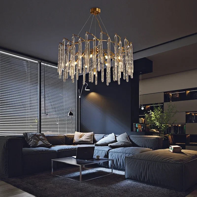 الشمال الفاخرة الملونة كريستال - مراجعة Interior Design Luxury Living Room وسعره