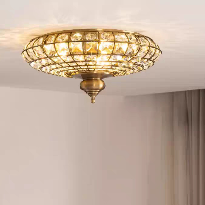 إضاءة سقف كريستالية على الطراز - مراجعة Interior Design Luxury Living Room وسعره